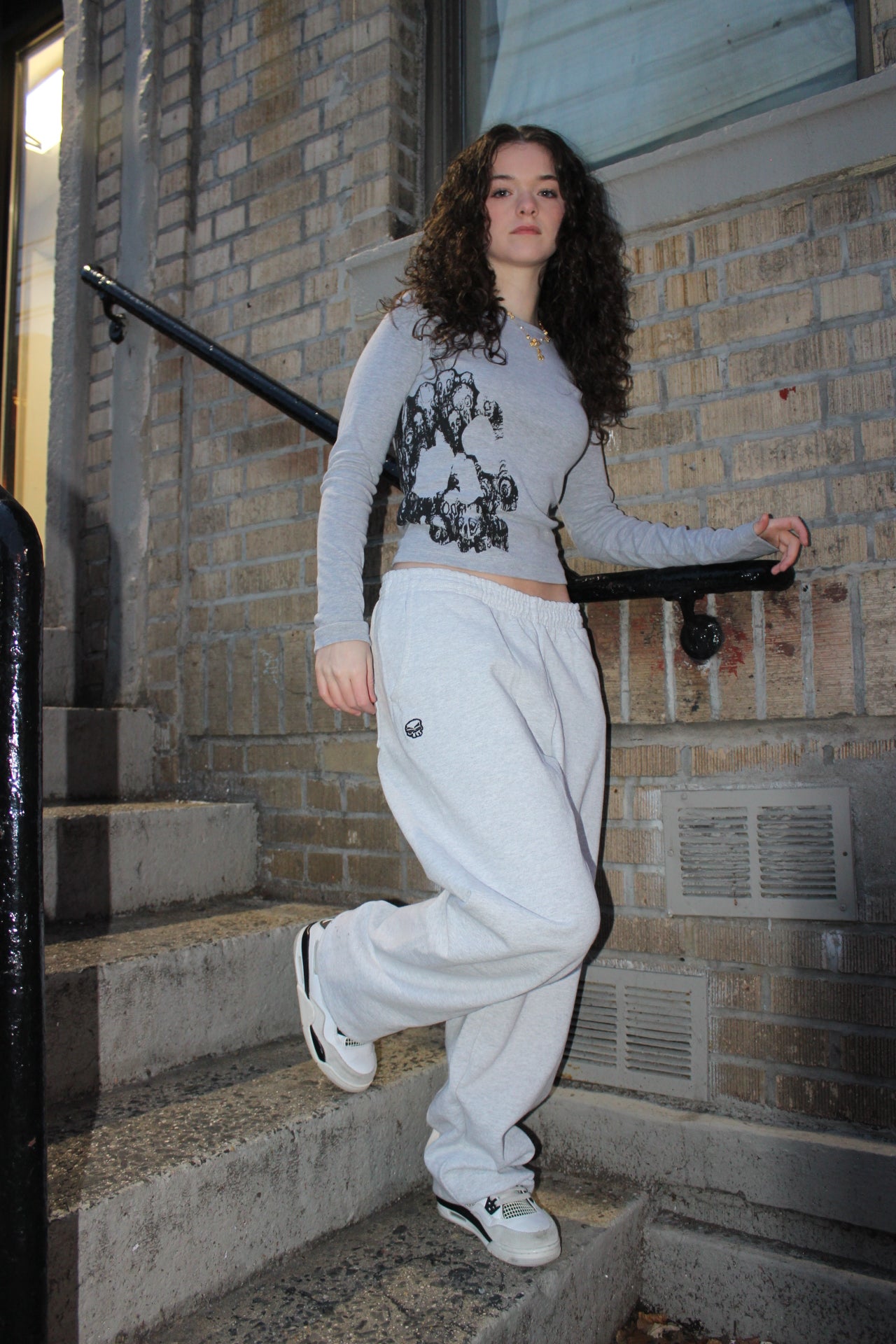 Heavyweight open leg sweatpants