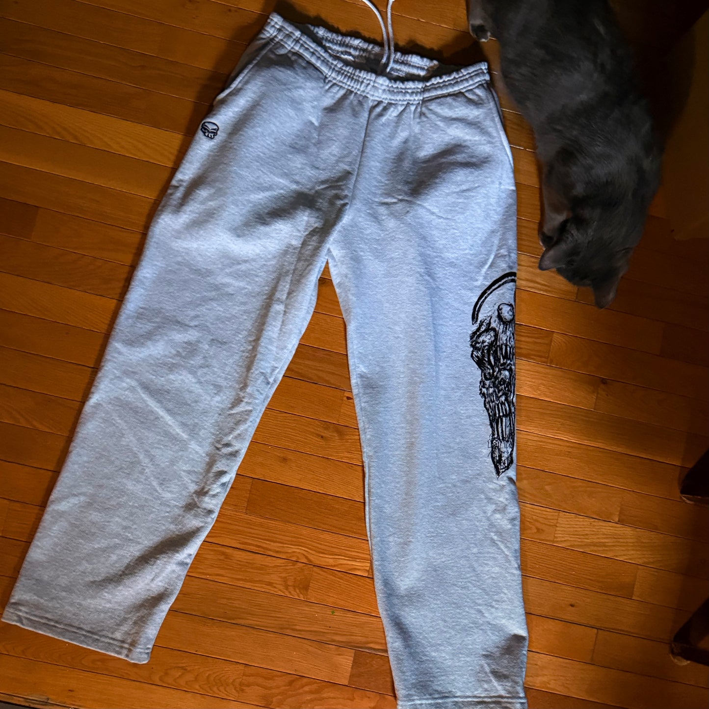 Heavyweight open leg sweatpants